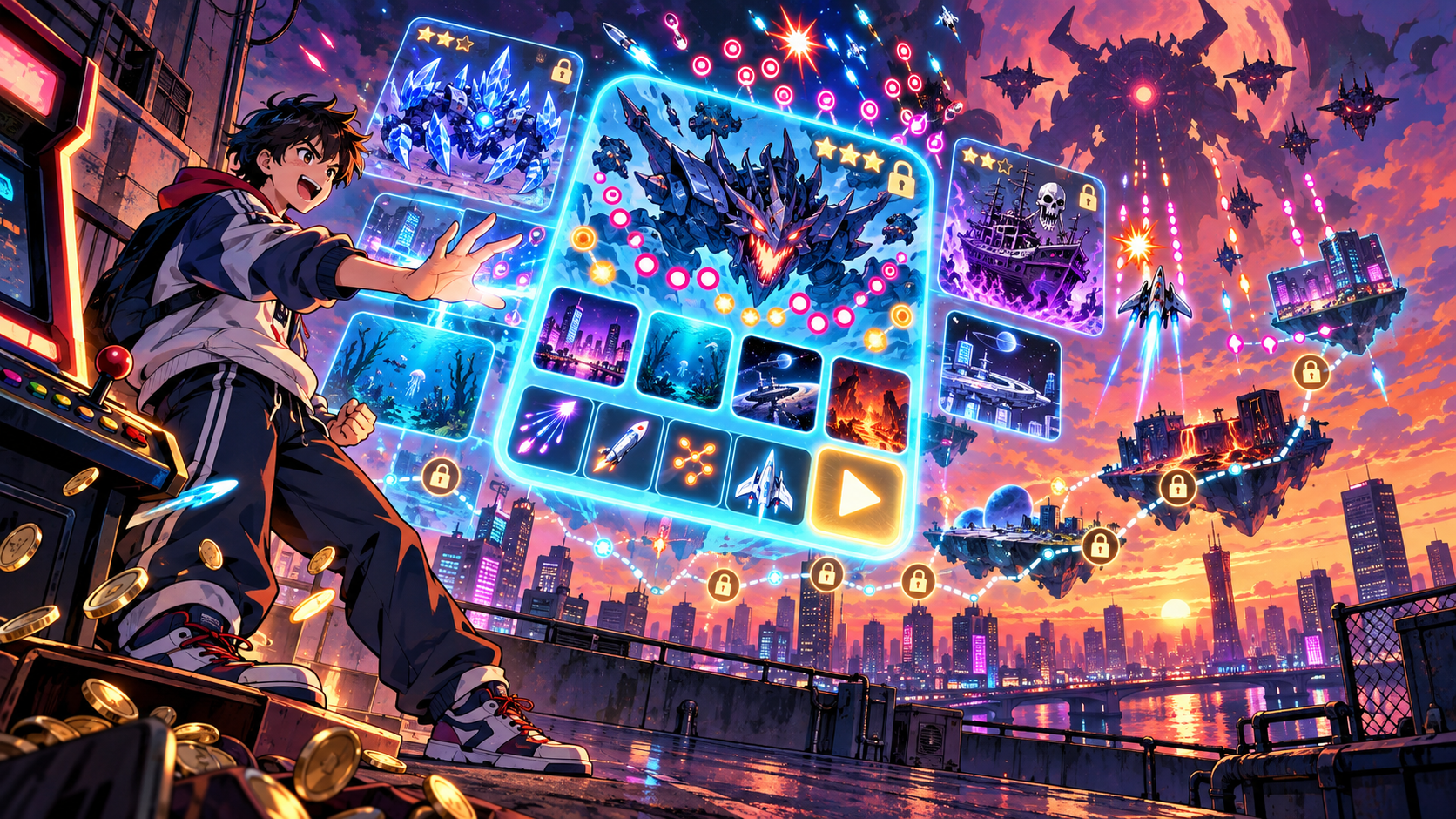 Neon Barrage 1